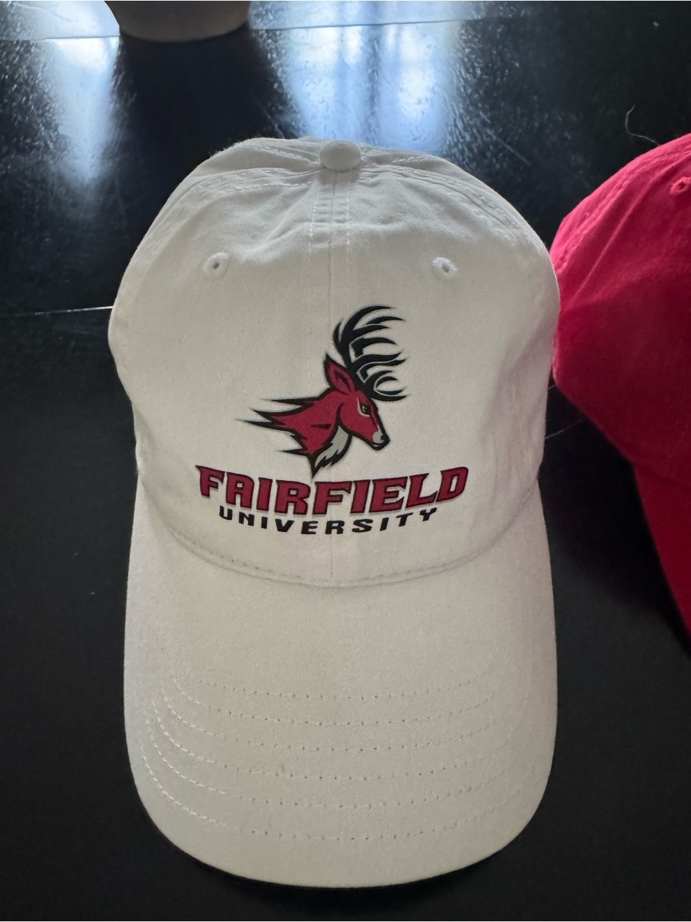 Fairfield University White Baseball Cap